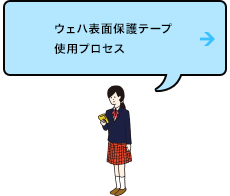 ウェハ表面保護テープ仕様プロセス